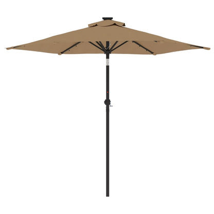 Parasol Met Led's En Stalen Paal 225X225X212 Cm