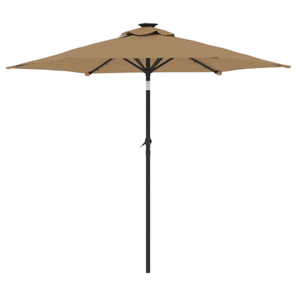 Parasol Met Led's En Stalen Paal 225X225X212 Cm
