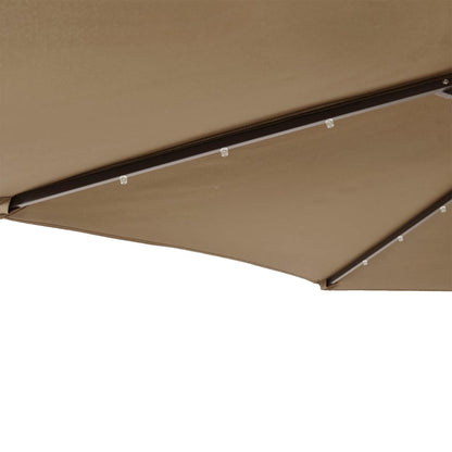 Parasol Met Led's En Stalen Paal 225X225X212 Cm