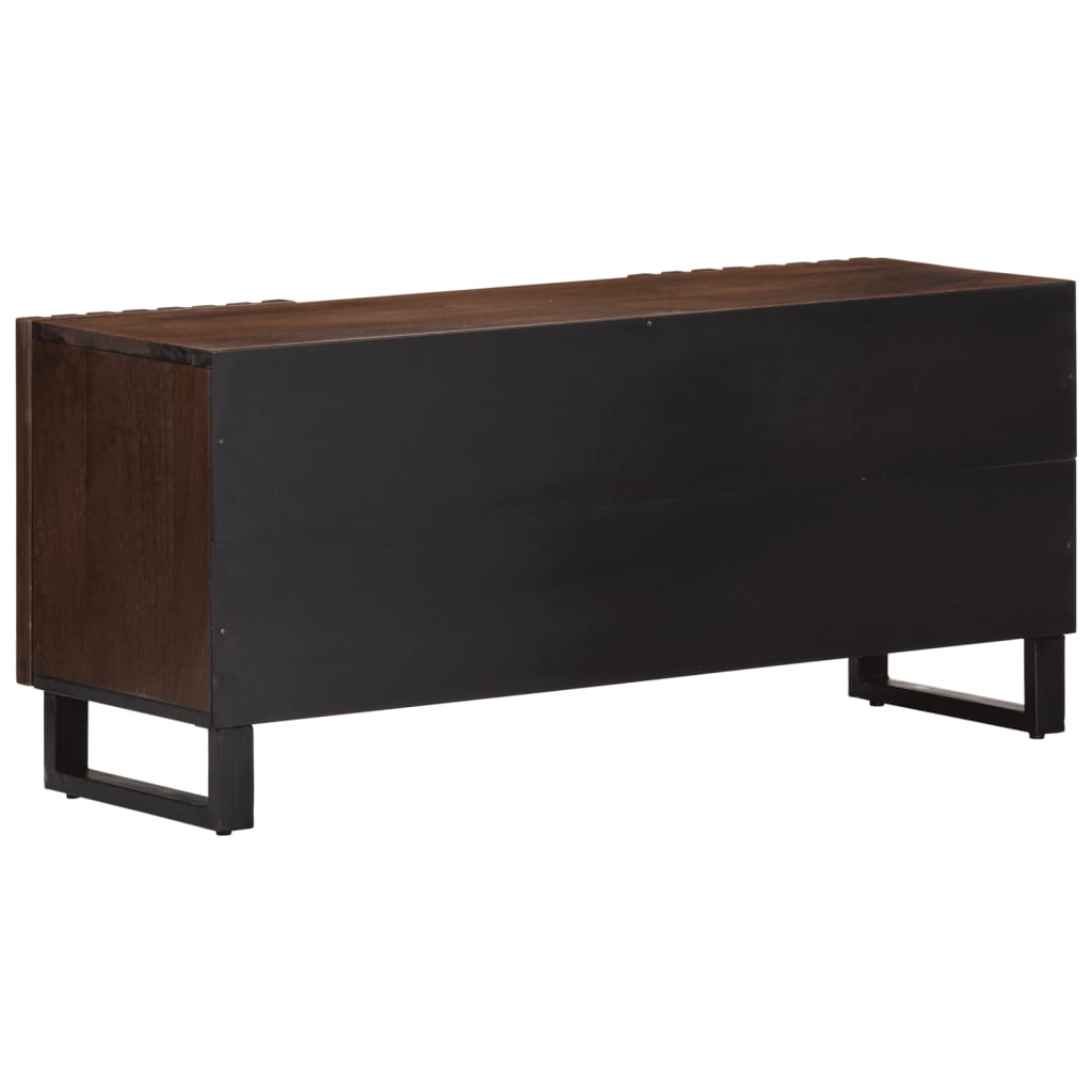 Tv-Meubel 105X34X46 Cm Massief Mangohout Bruin