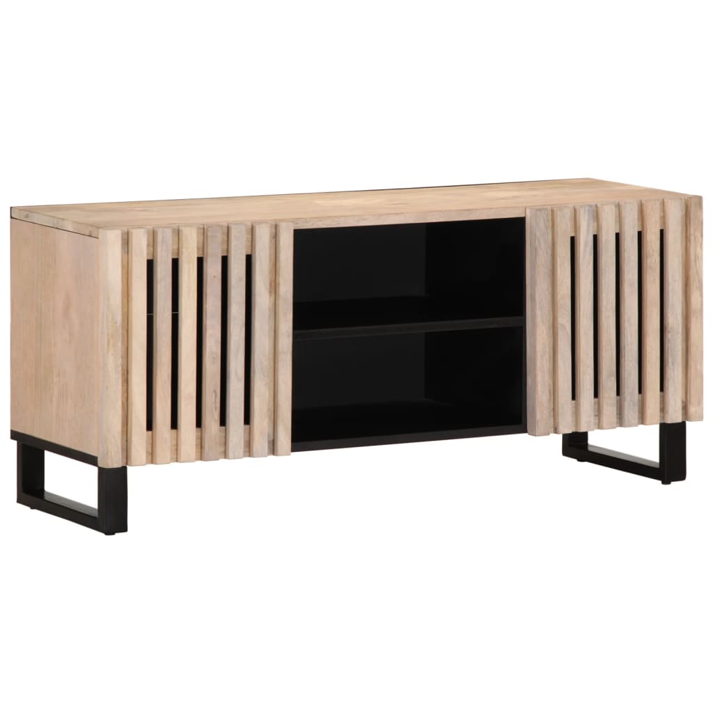 Tv-Meubel 105X34X46 Cm Massief Mangohout Bruin