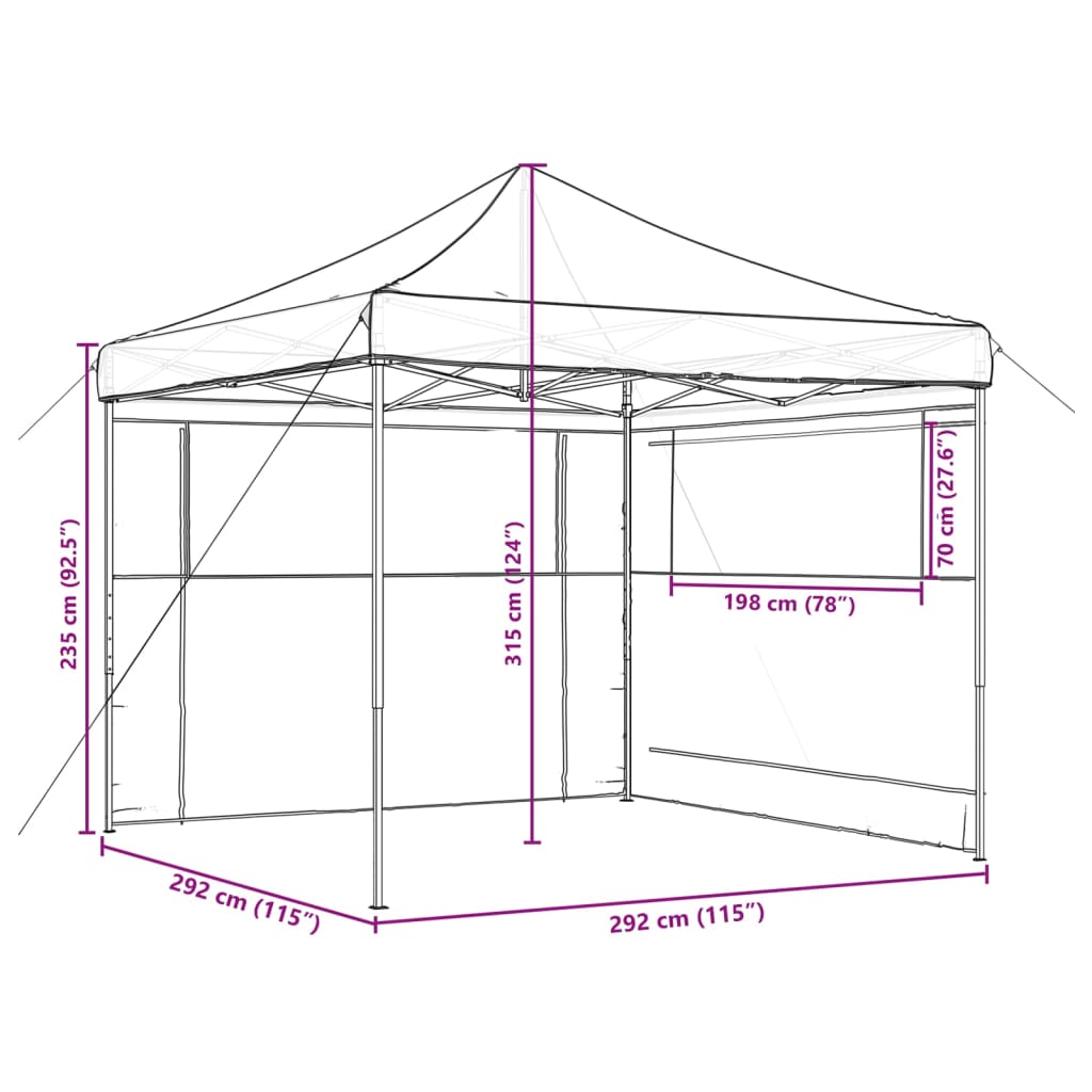 Partytent Inklapbaar Pop-Up