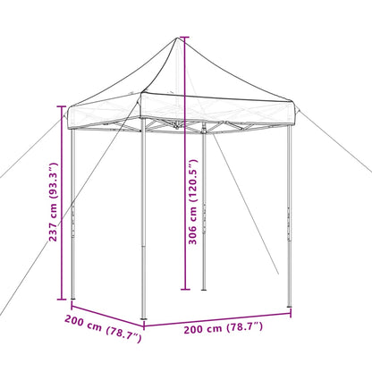 Partytent Inklapbaar Pop-Up 200X200X306 Cm