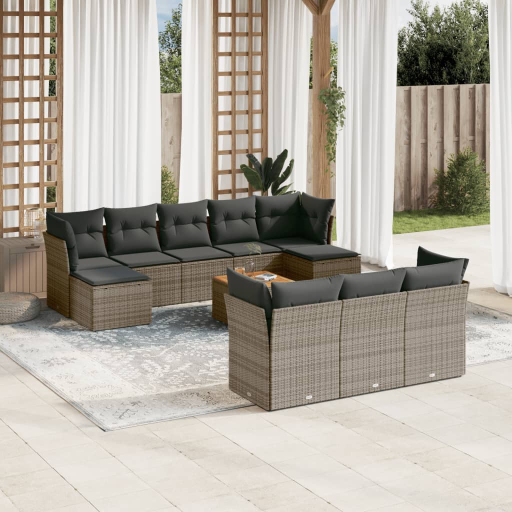 Tuinset Met Kussens Poly Rattan