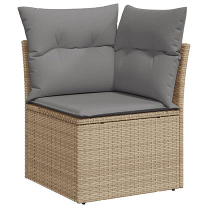 11-Delige Tuinset Met Kussens Poly Rattan