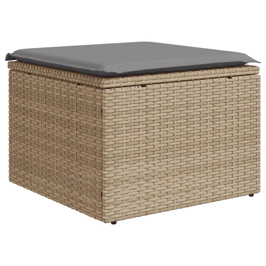 11-Delige Tuinset Met Kussens Poly Rattan