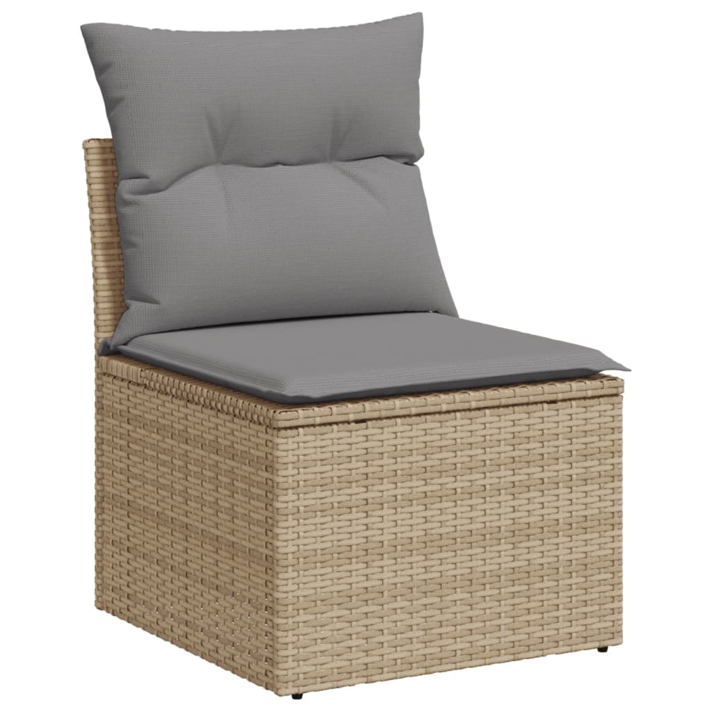 11-Delige Tuinset Met Kussens Poly Rattan
