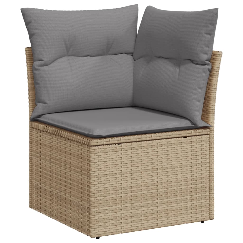 11-Delige Tuinset Met Kussens Poly Rattan