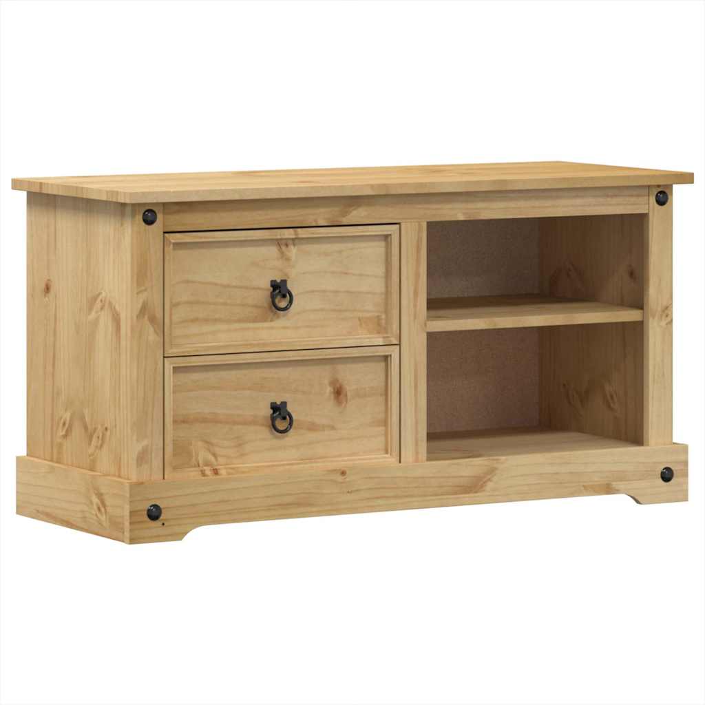 Tv-Meubel Corona 100X40X52 Cm Massief Grenenhout