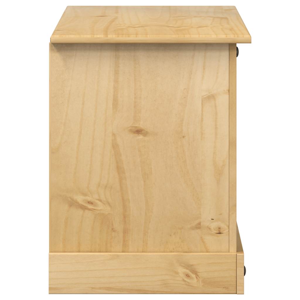 Tv-Meubel Corona 100X45X58 Cm Massief Grenenhout Gerecycled Hout (Naturel)