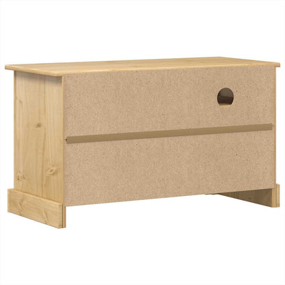 Tv-Meubel Corona 100X45X58 Cm Massief Grenenhout Gerecycled Hout (Naturel)