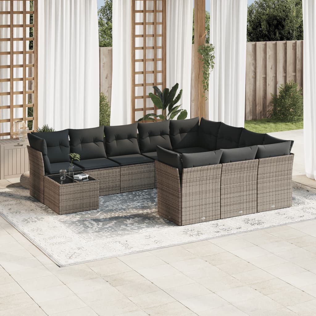 Tuinset Met Kussens Poly Rattan