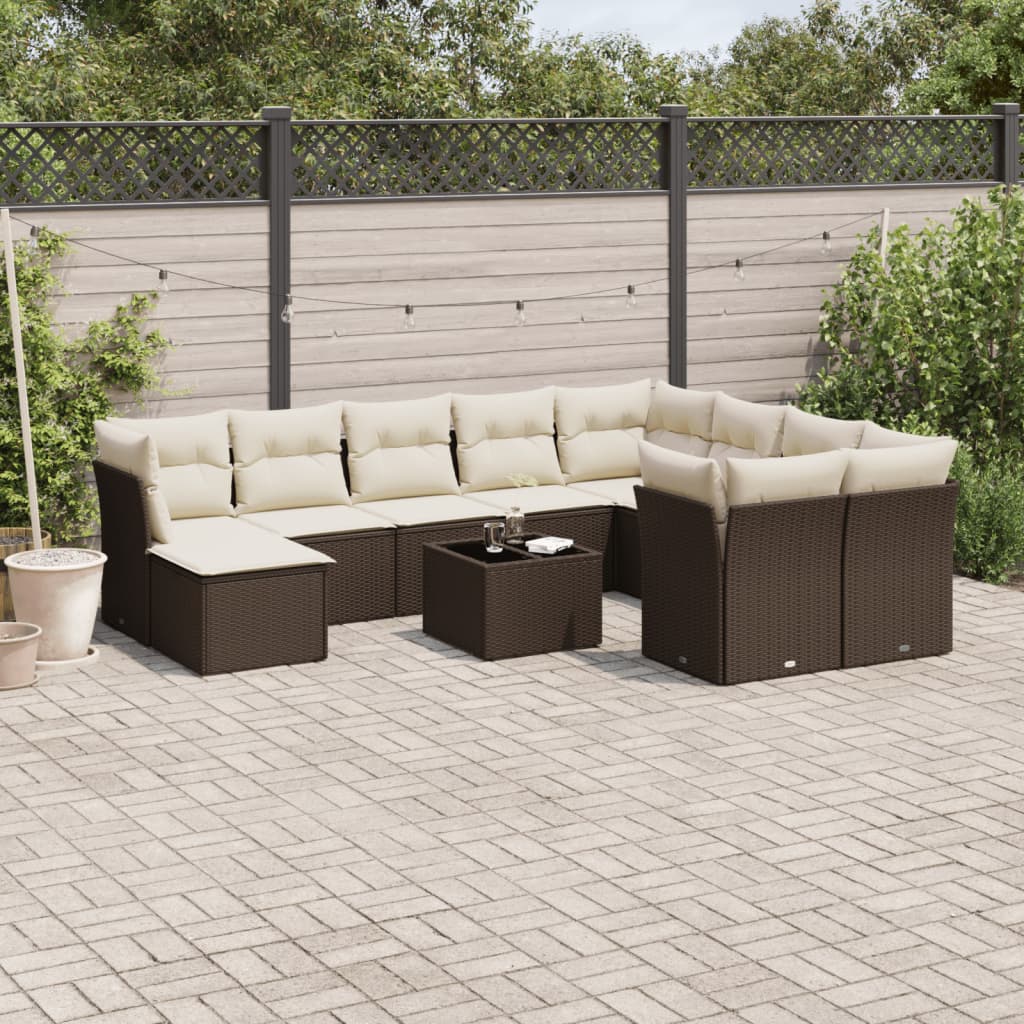 Tuinset Met Kussens Poly Rattan