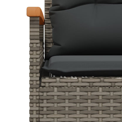 Tuinbank Met Kussens 116X62,5X74 Cm Poly Rattan