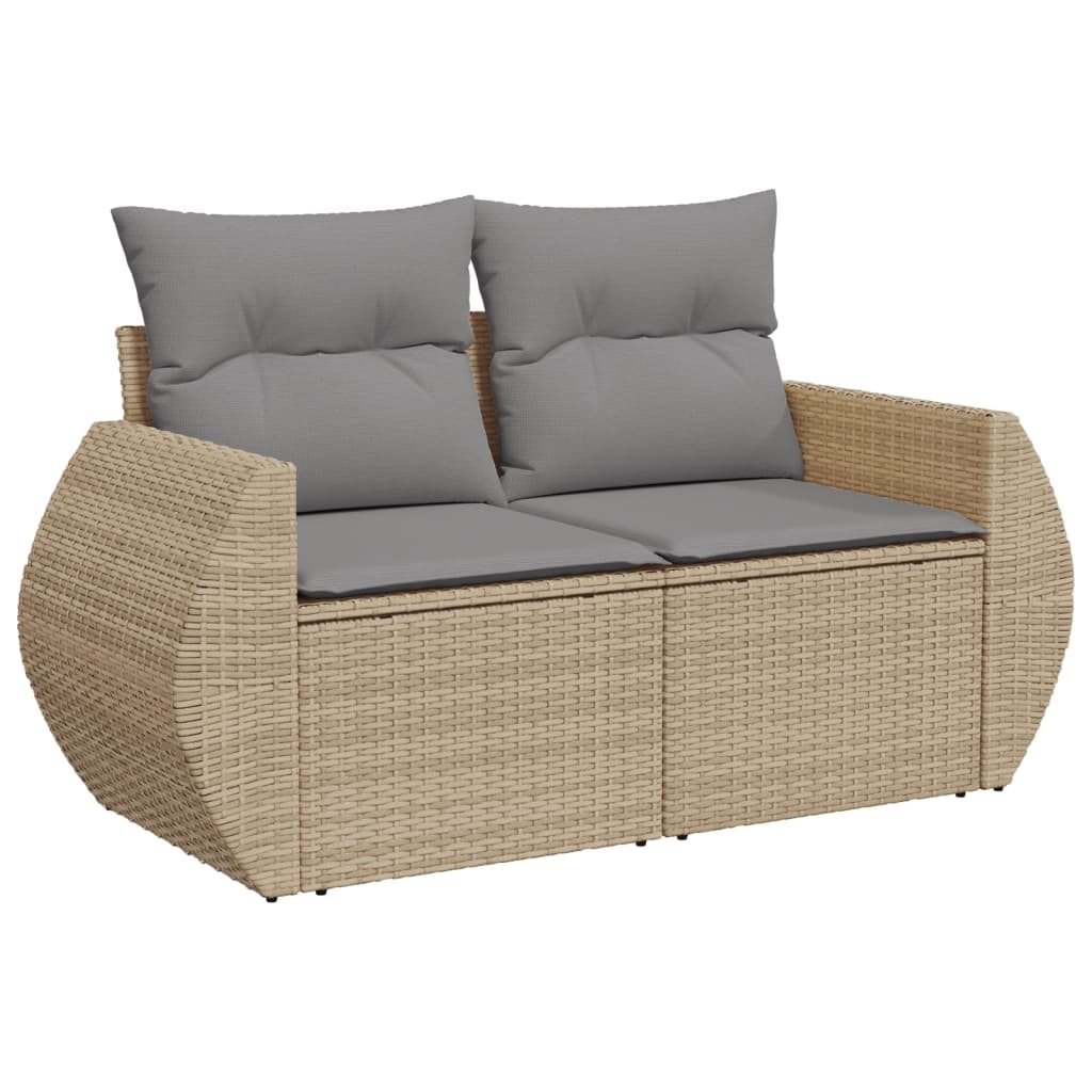 11-Delige Tuinset Met Kussens Poly Rattan