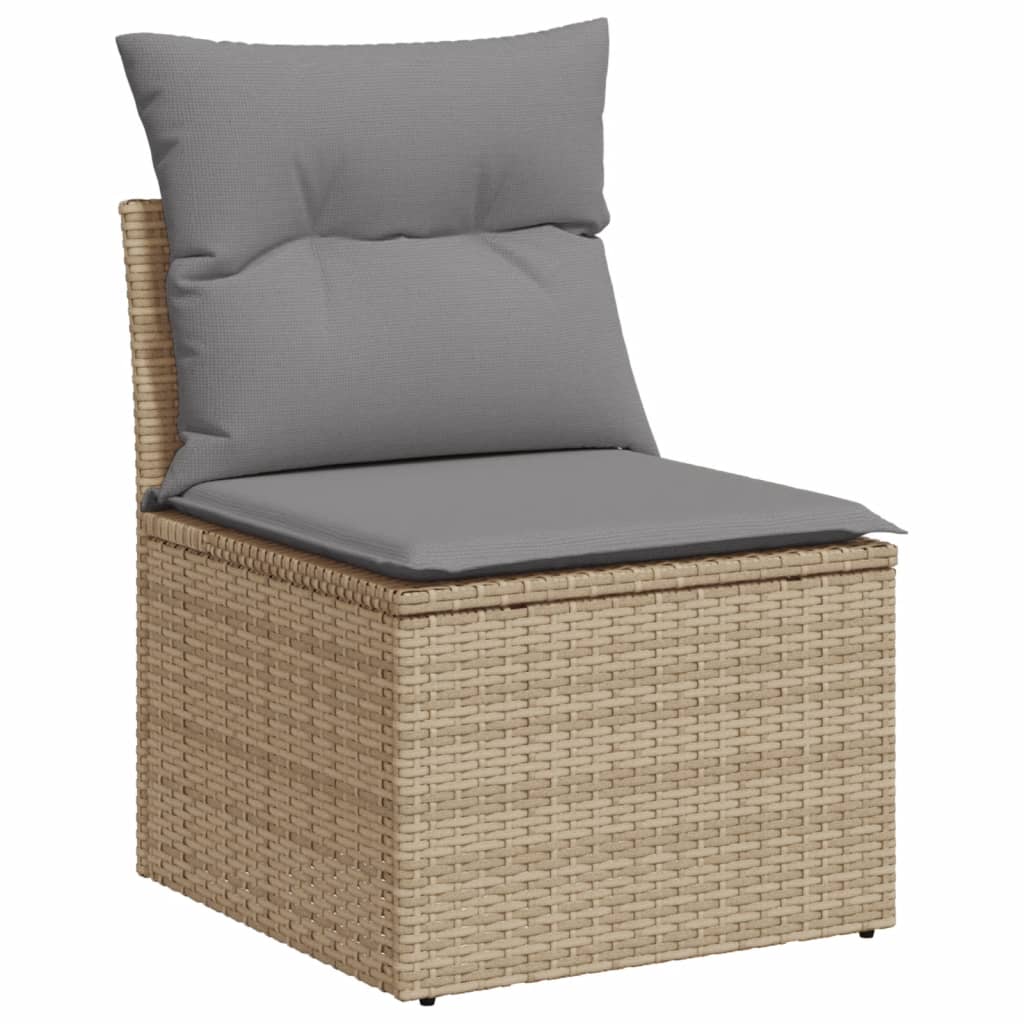11-Delige Tuinset Met Kussens Poly Rattan