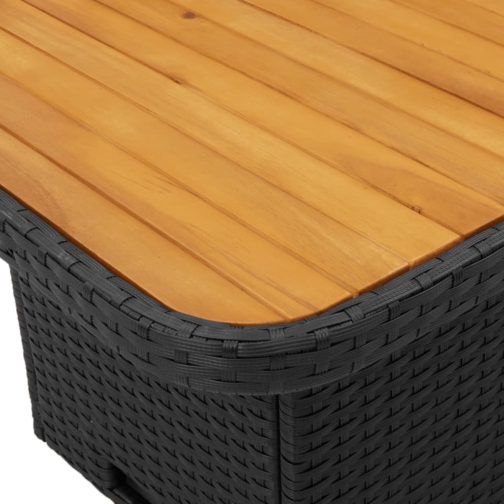 5-Delige Tuinset Met Kussens Poly Rattan