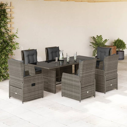 9-Delige Tuinset Met Kussens Poly Rattan