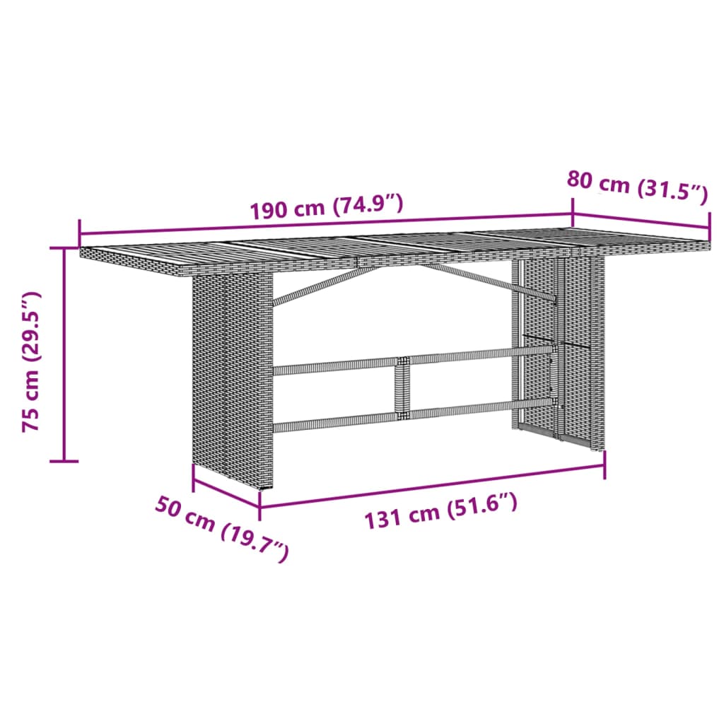 7-Delige Tuinset Met Kussens Poly Rattan Grijs