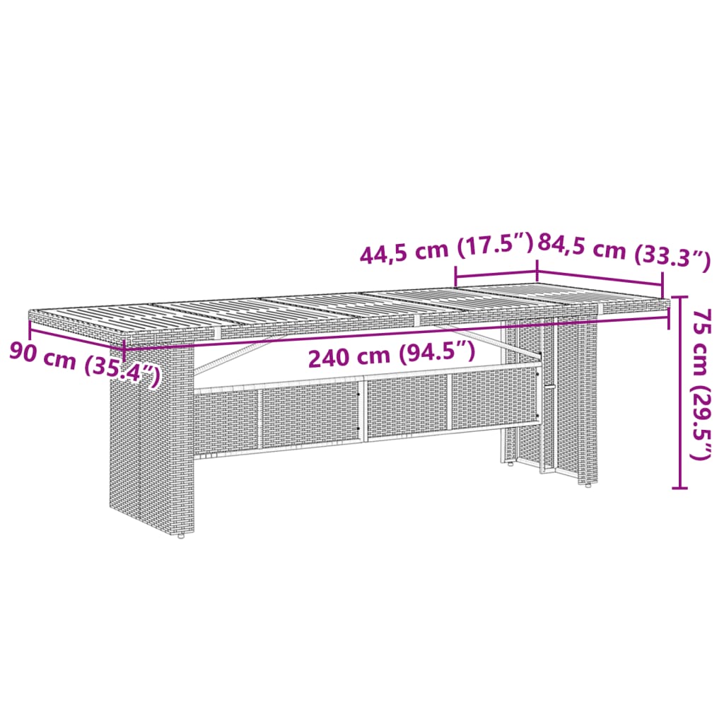 Tuinset Met Kussens Poly Rattan Grijs