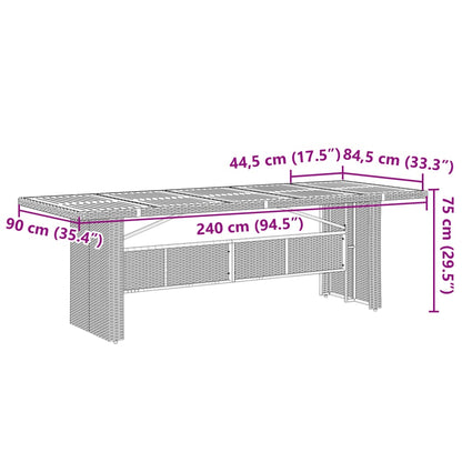 Tuinset Met Kussens Poly Rattan Grijs