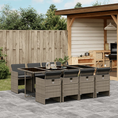 5-Delige Tuinset Met Kussens Poly Rattan