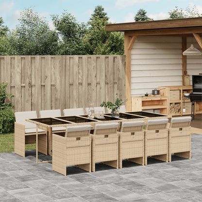 5-Delige Tuinset Met Kussens Poly Rattan