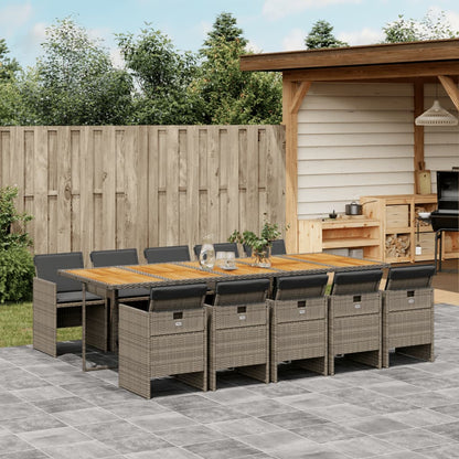 5-Delige Tuinset Met Kussens Poly Rattan