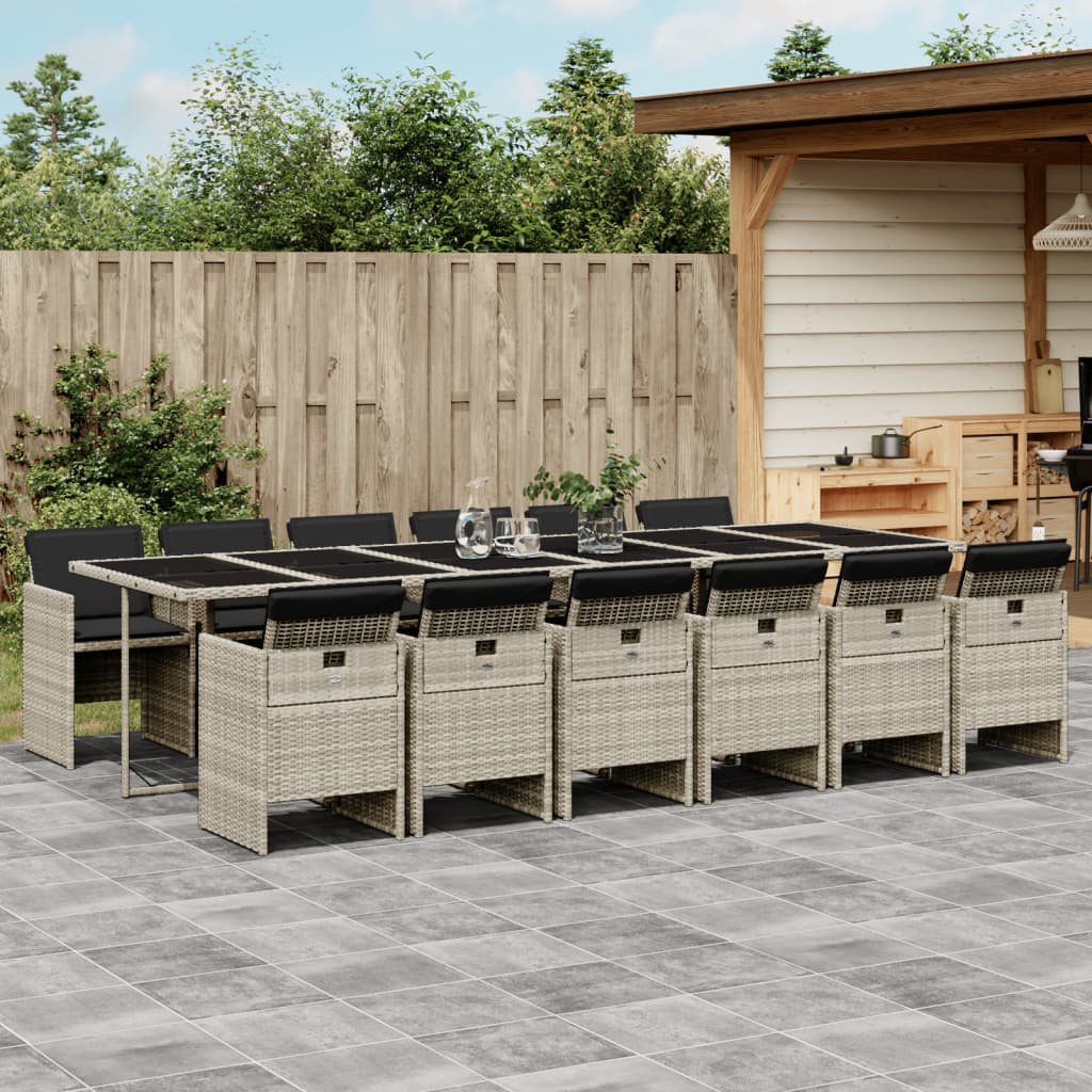 5-Delige Tuinset Met Kussens Poly Rattan