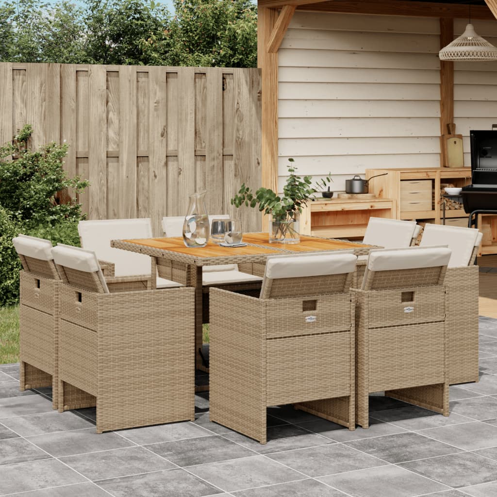 9-Delige Tuinset Poly Rattan