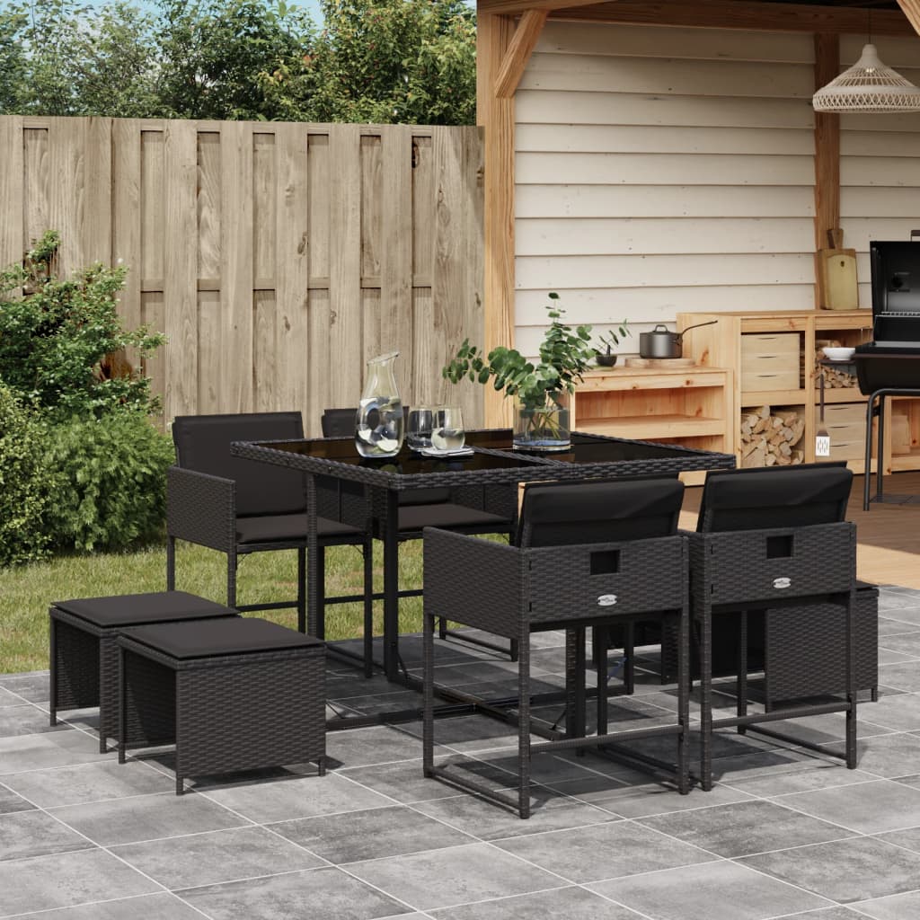 Tuinset Met Kussens Poly Rattan