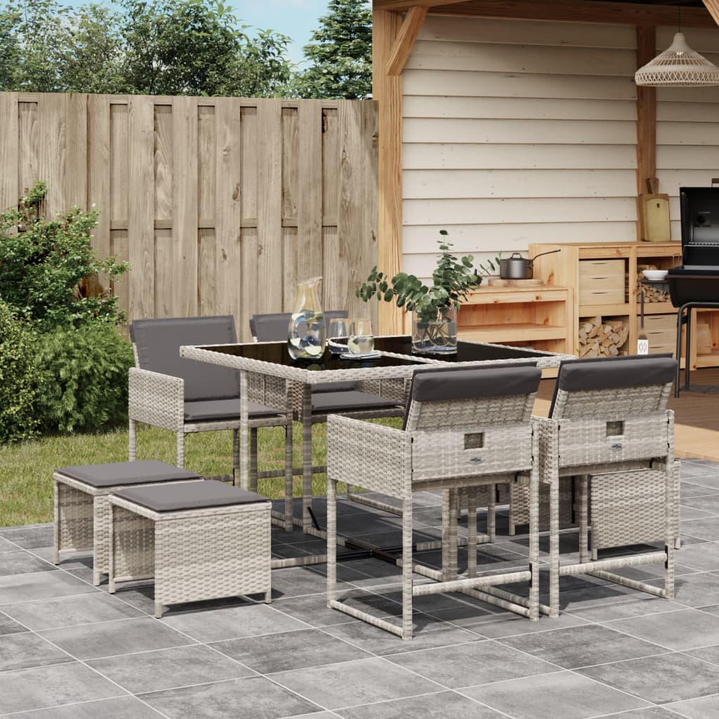 Tuinset Met Kussens Poly Rattan