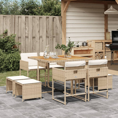 Tuinset Met Kussens Poly Rattan