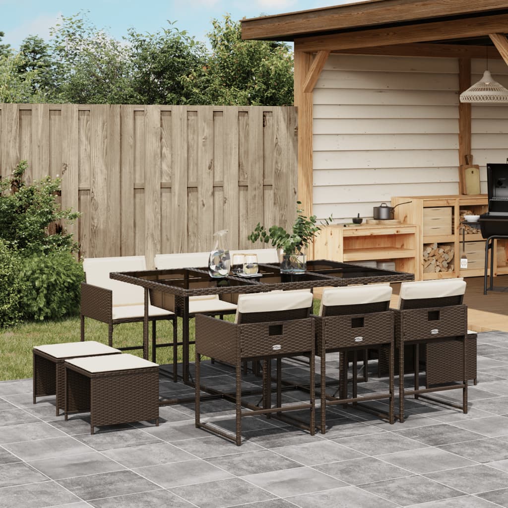 Tuinset Met Kussens Poly Rattan