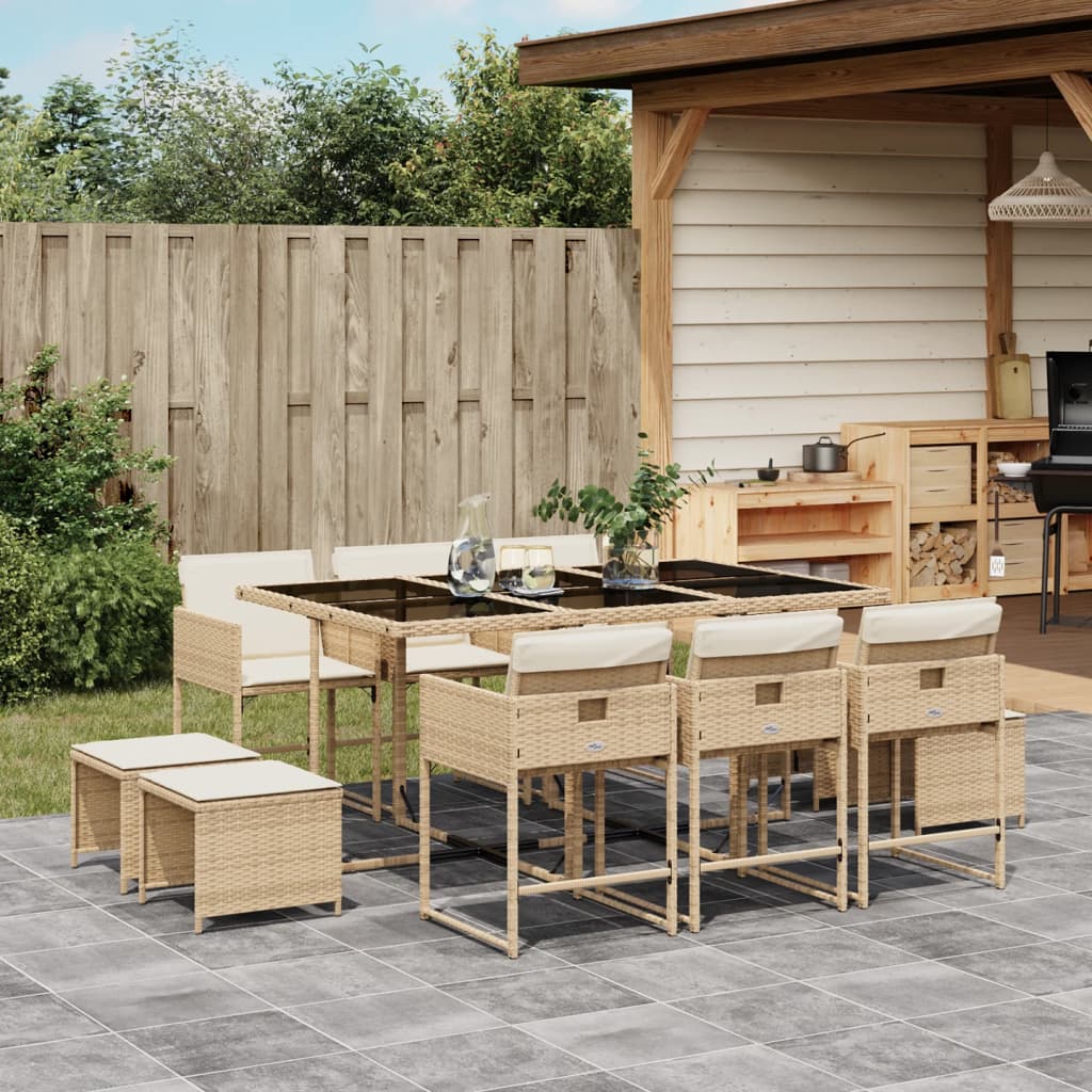 Tuinset Met Kussens Poly Rattan