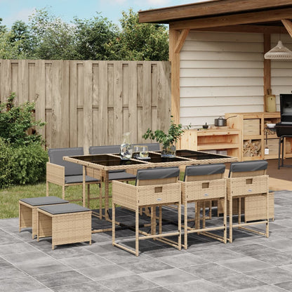 Tuinset Met Kussens Poly Rattan