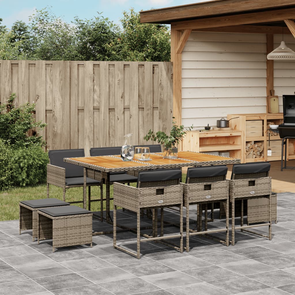 Tuinset Met Kussens Poly Rattan