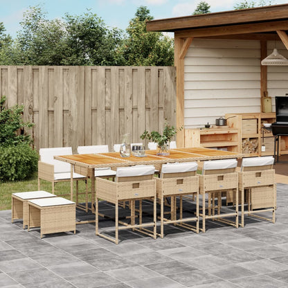 Tuinset Met Kussens Poly Rattan