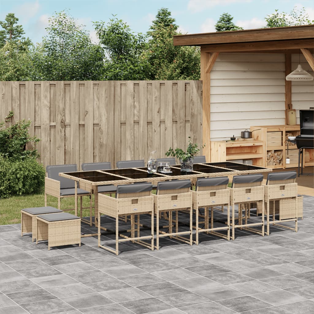 Tuinset Met Kussens Poly Rattan