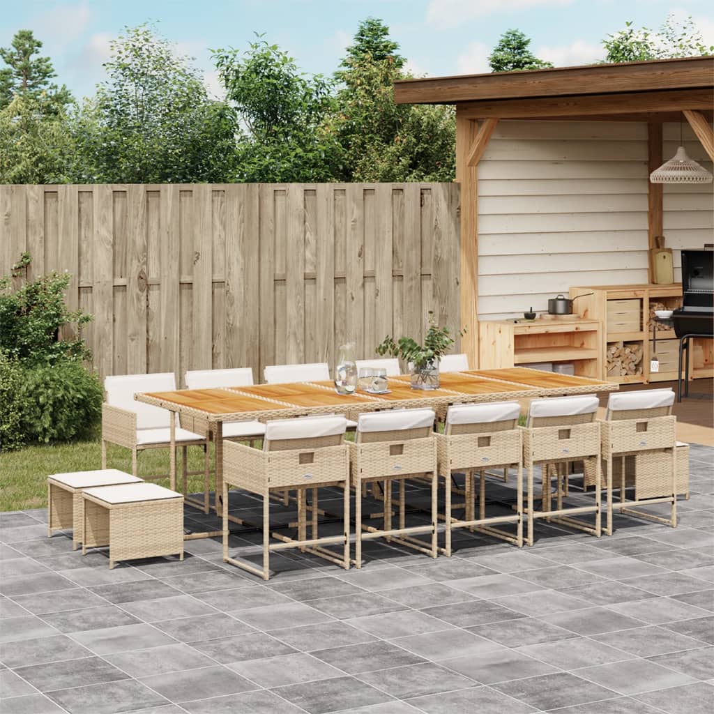 Tuinset Met Kussens Poly Rattan