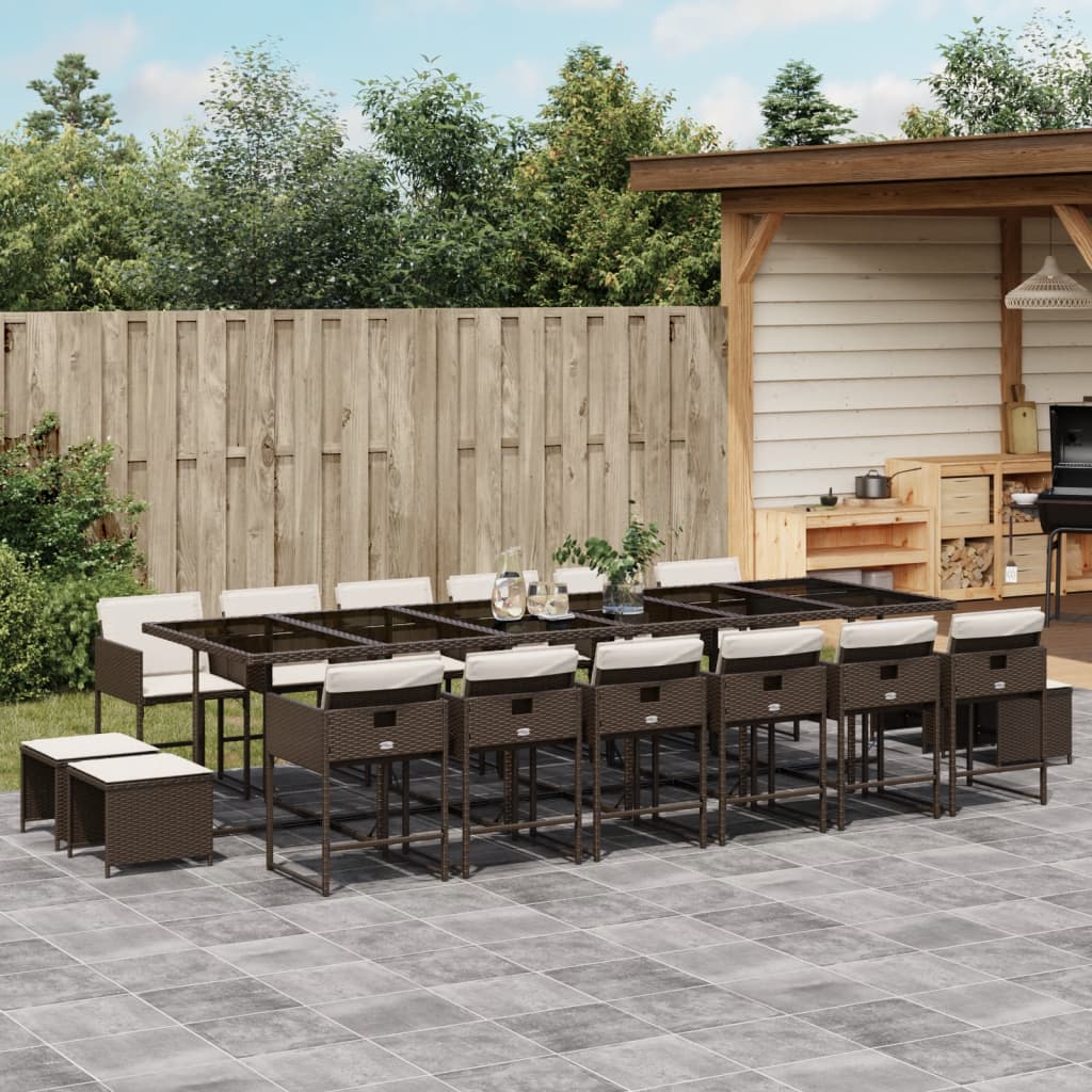 Tuinset Met Kussens Poly Rattan