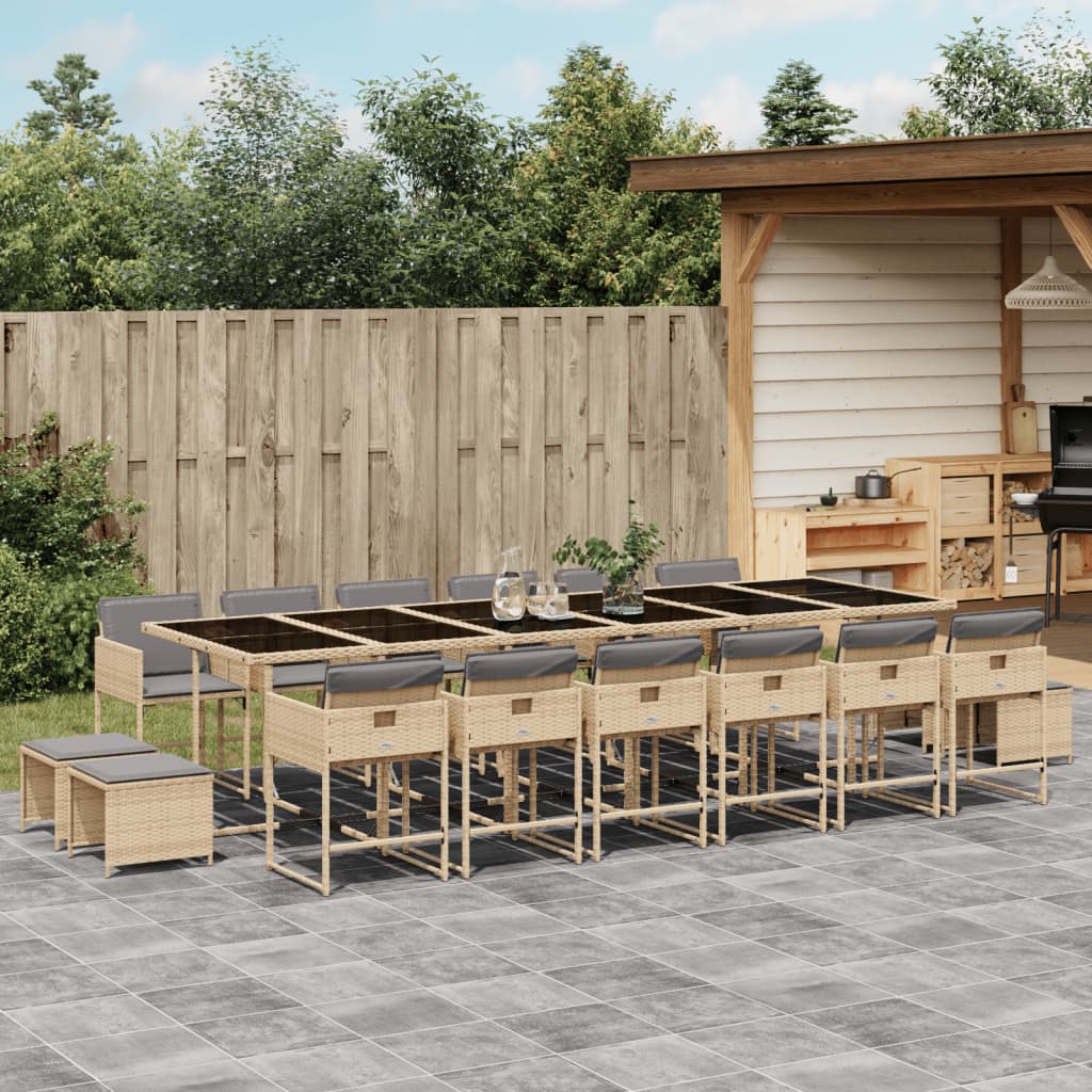 Tuinset Met Kussens Poly Rattan