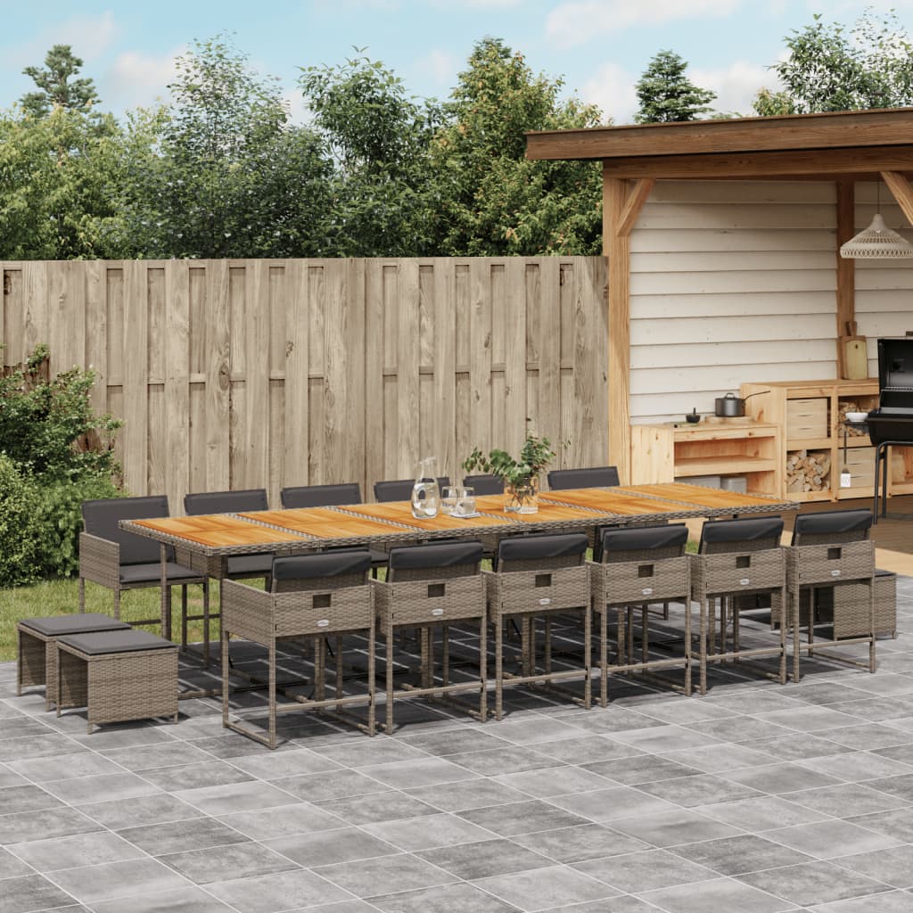 Tuinset Met Kussens Poly Rattan