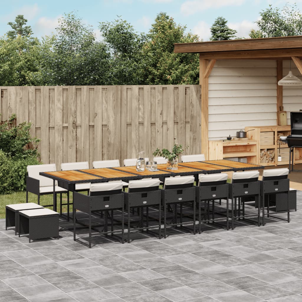 Tuinset Met Kussens Poly Rattan