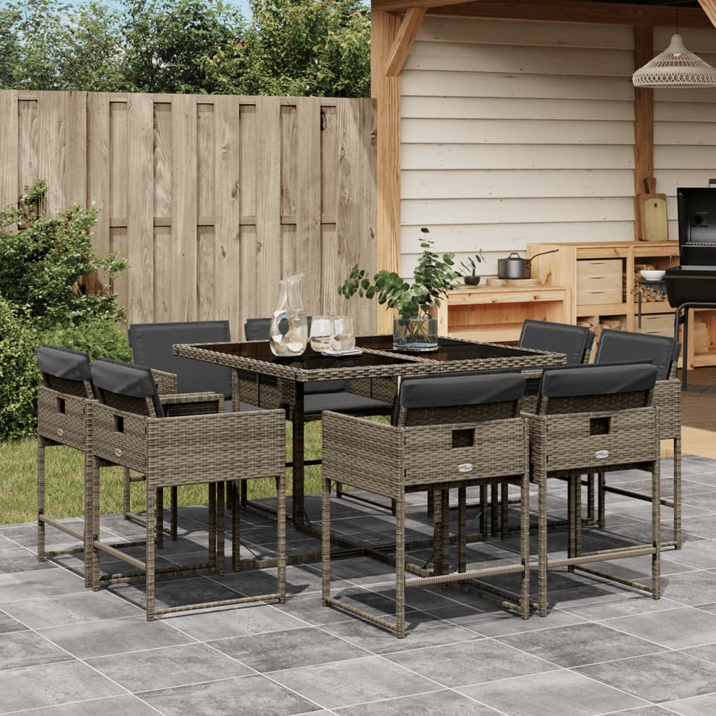 Tuinset Met Kussens Poly Rattan