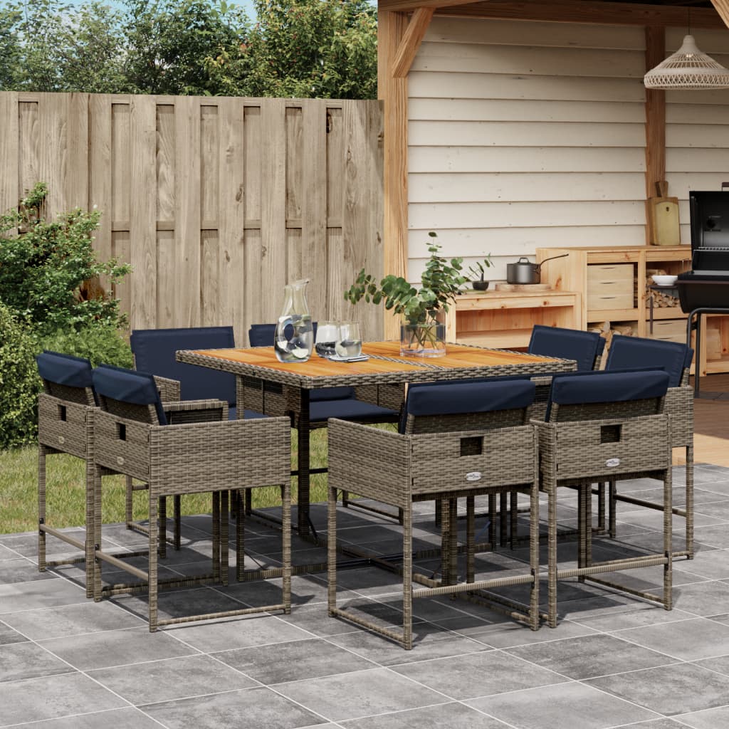 Tuinset Met Kussens Poly Rattan