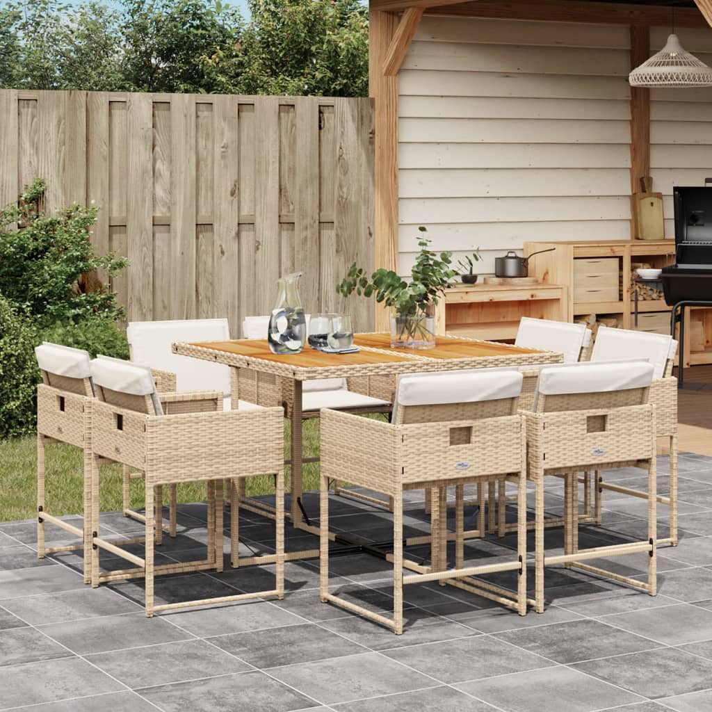 Tuinset Met Kussens Poly Rattan