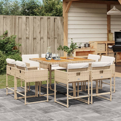 Tuinset Met Kussens Poly Rattan