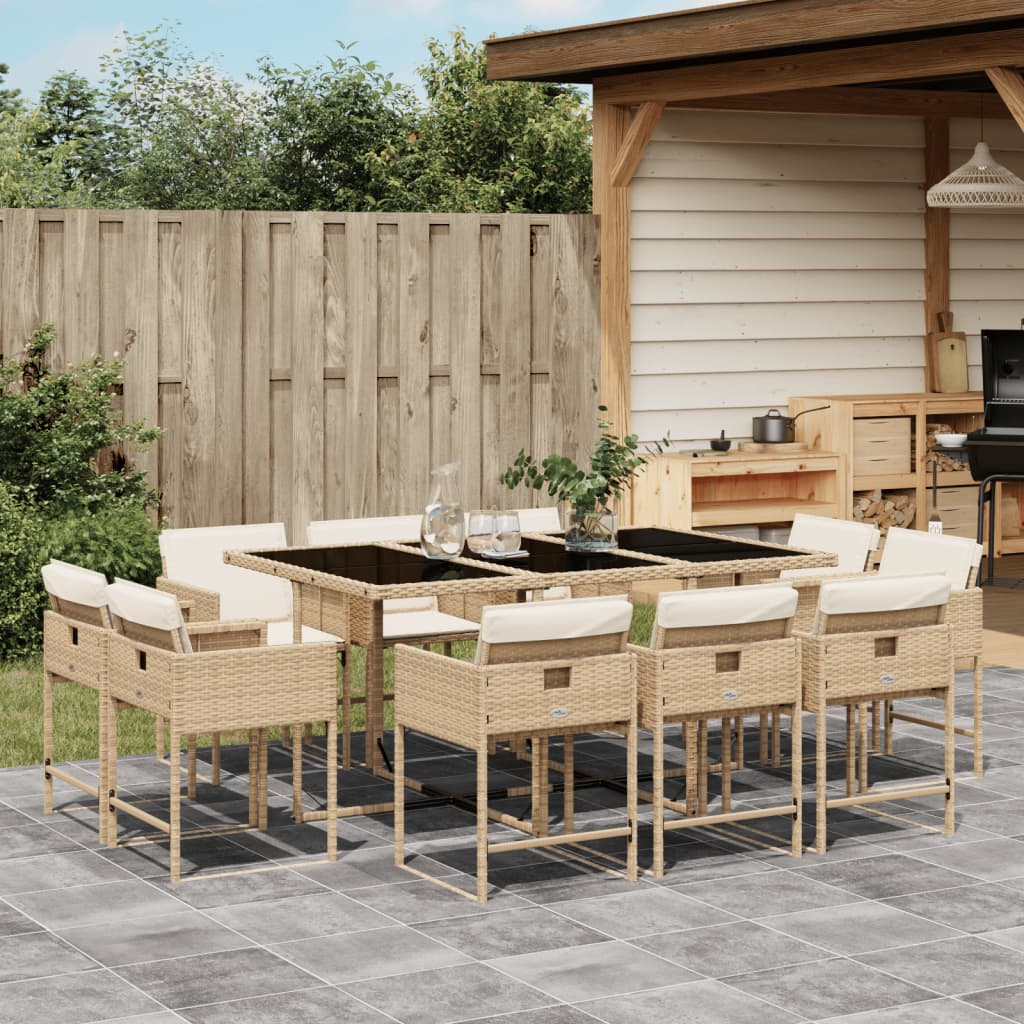 Tuinset Met Kussens Poly Rattan