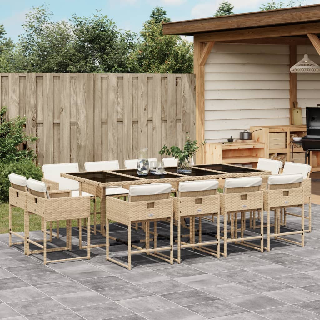 Tuinset Met Kussens Poly Rattan